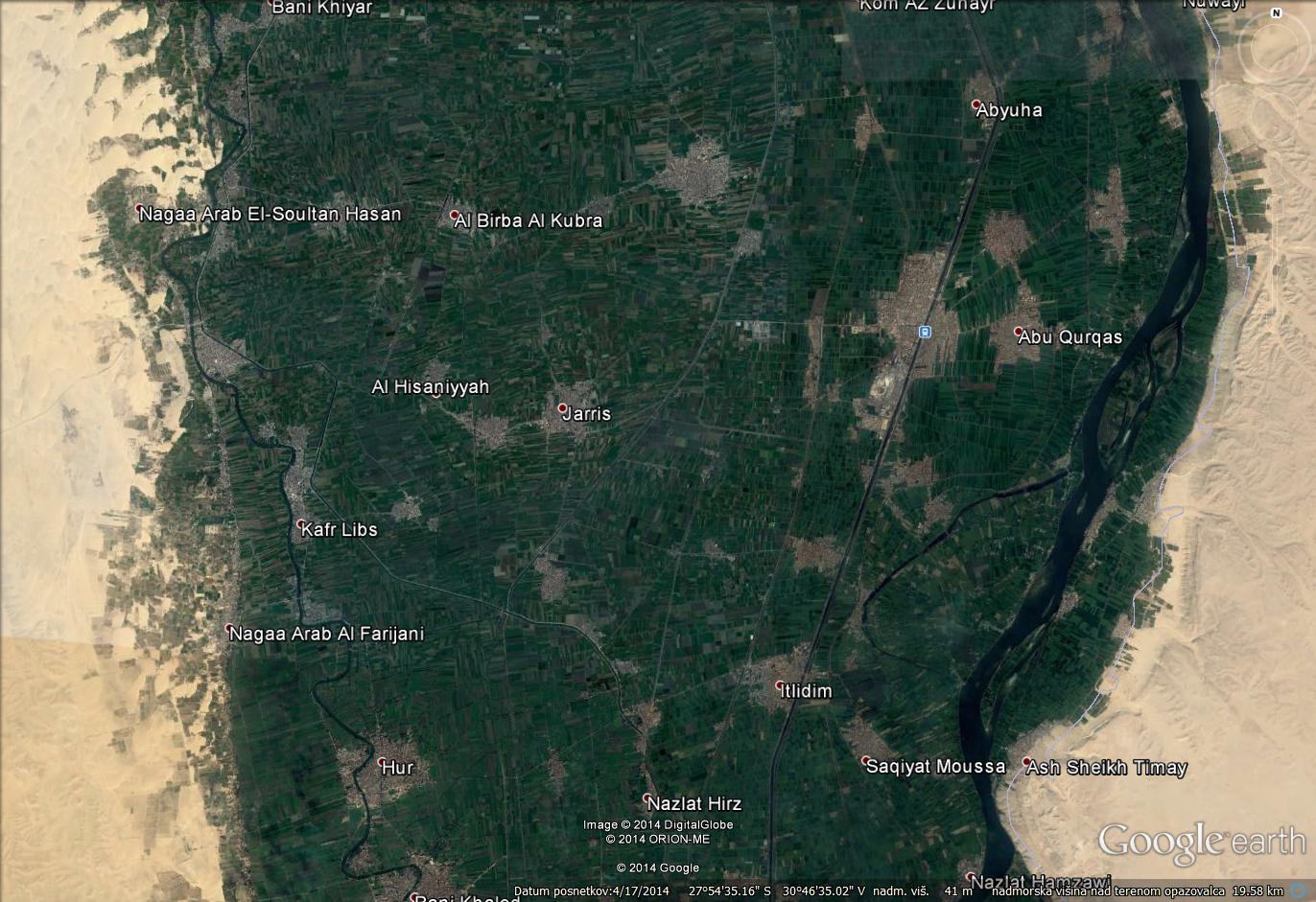 Namakalne povrsine ob Nilu