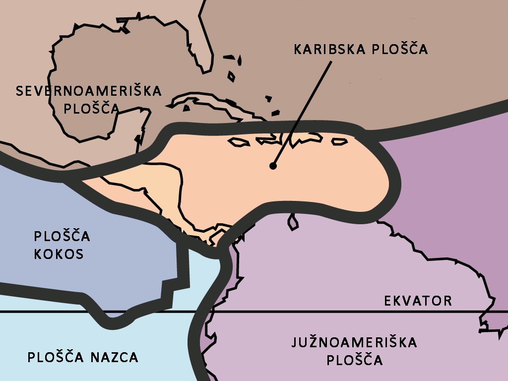 Stik tektonske plošč v Srednji Ameriki