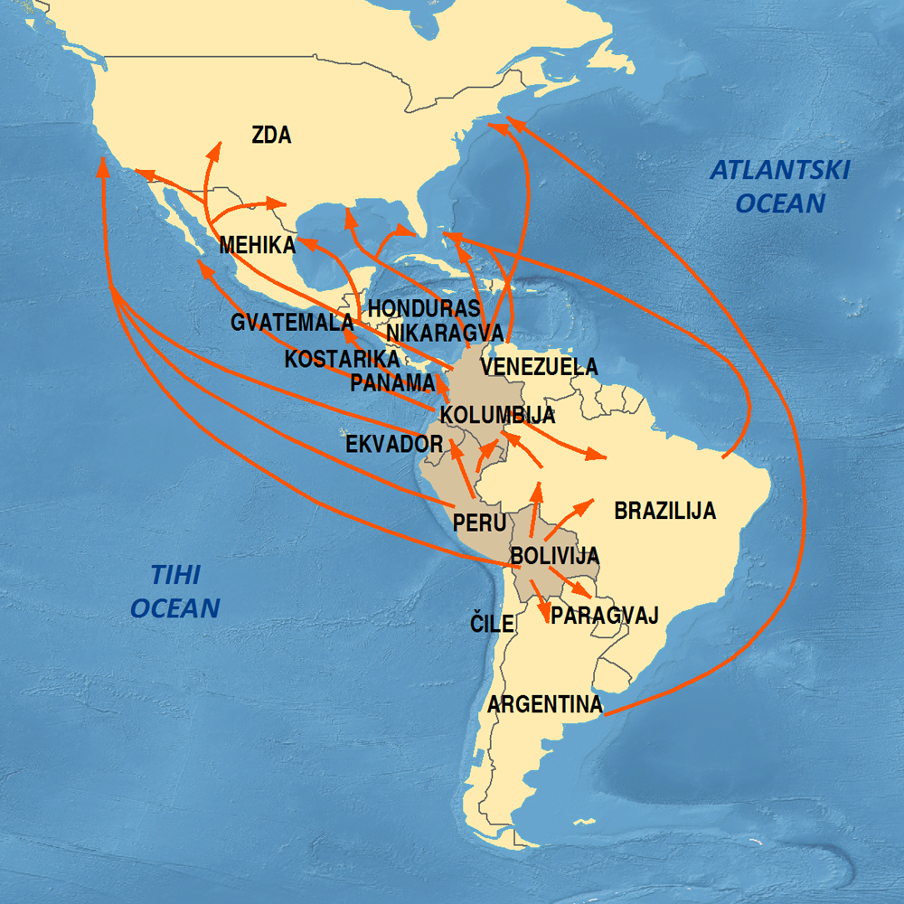 Kokainove transportne poti